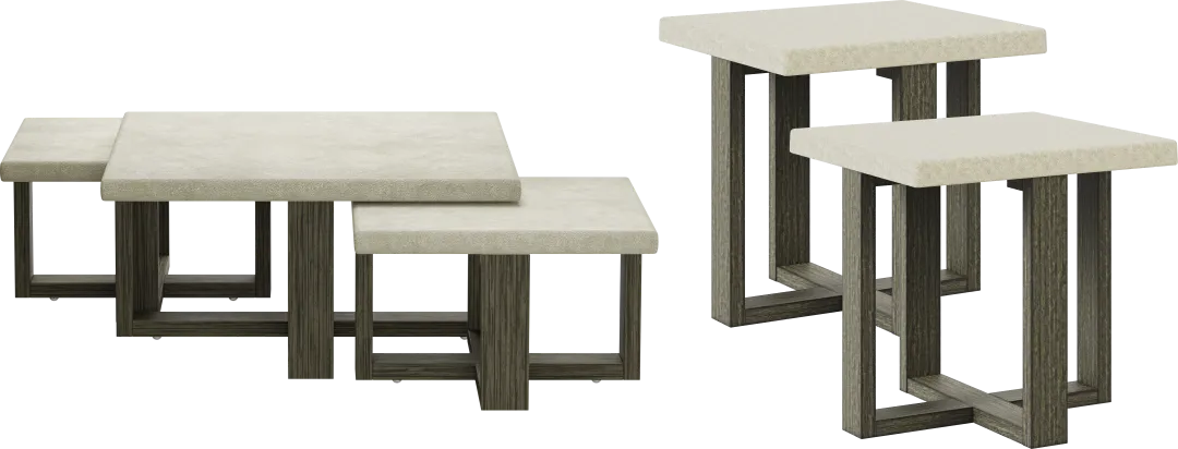 Sanger Gray 5 pc Table Set