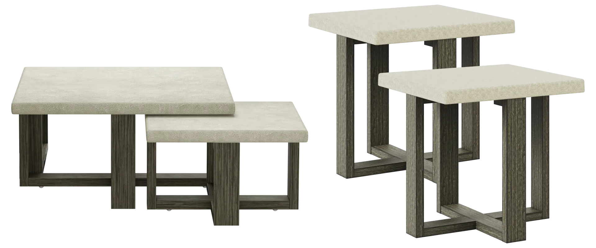 gray 4 pc table set