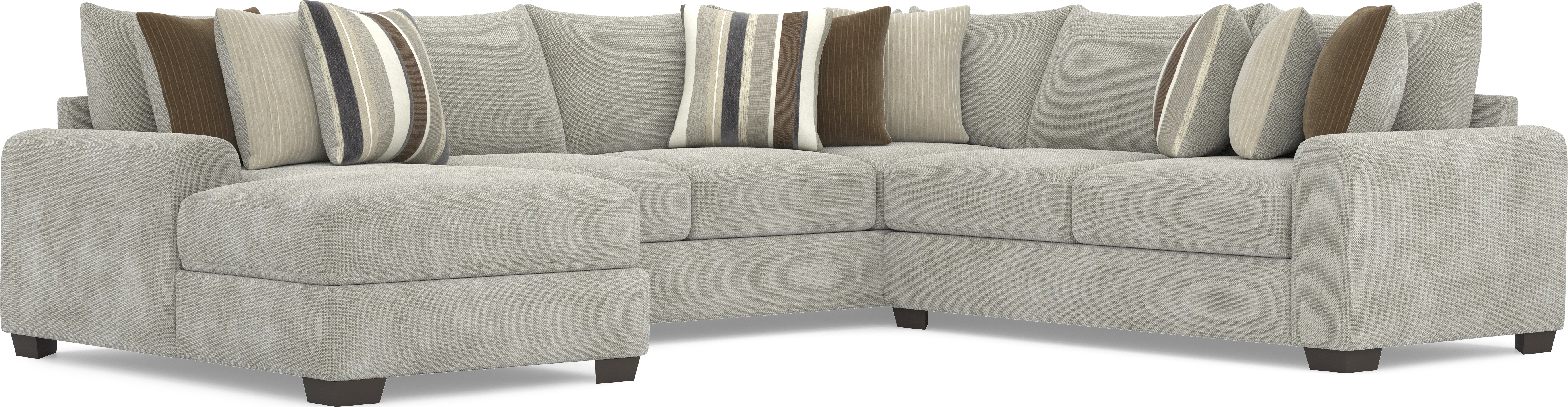 Martin Gray 3 Pc Sectional - Thumbnail - Image 1