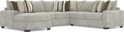 3 pc left arm chaise sectional