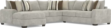 3 pc left arm chaise sectional