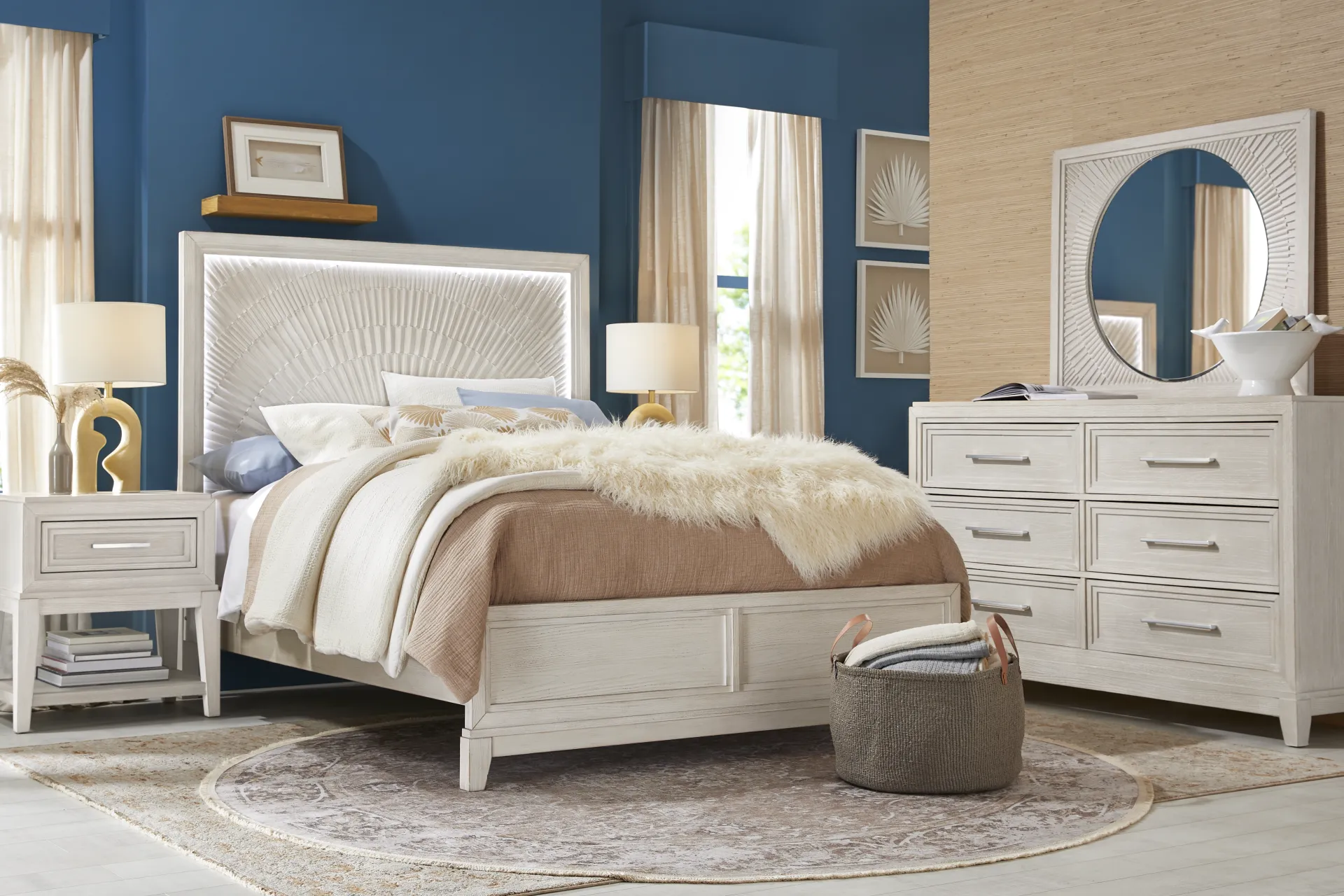 Sunside Way Sand 7 Pc Queen Bedroom - Image 1