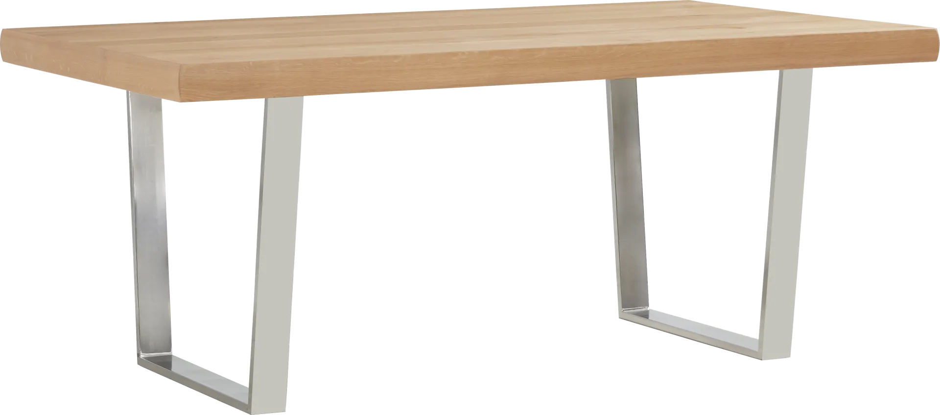 San Francisco Natural 5 Pc Dining Room with Orange Upholstered Chairs - Image 2