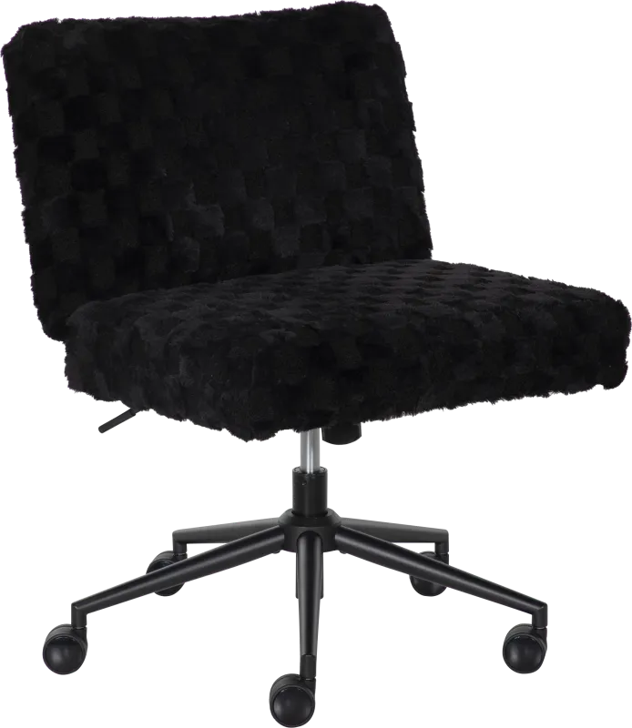 Kids Crisscross Black Desk Chair