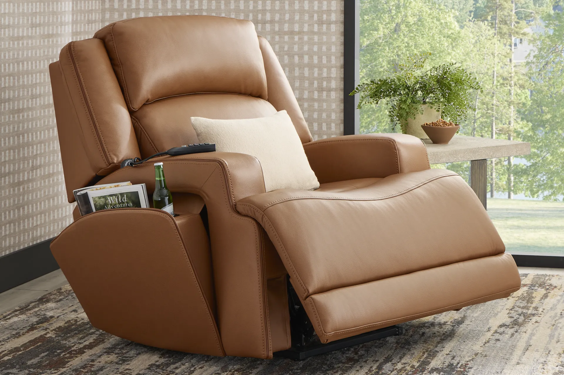 Lift Off by Shaquille O'Neal Home Saddle Dual Power Lift Recliner - Image 6