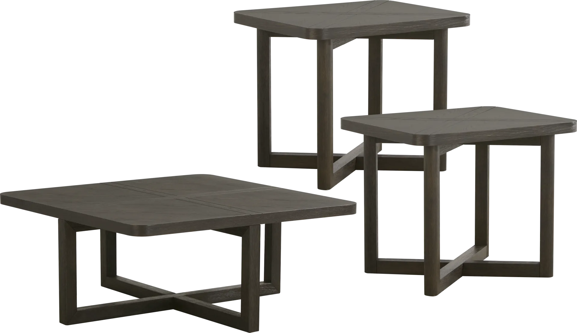 Bremen Charcoal 3 Pc Table Set - Image 1