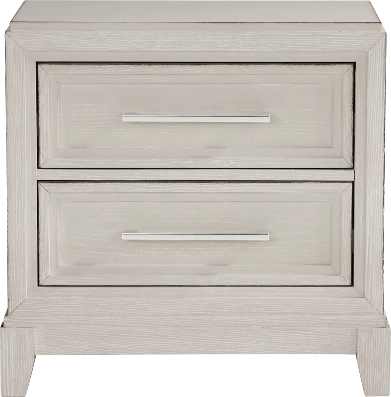 Sunside Way Sand 2 Drawer Nightstand
