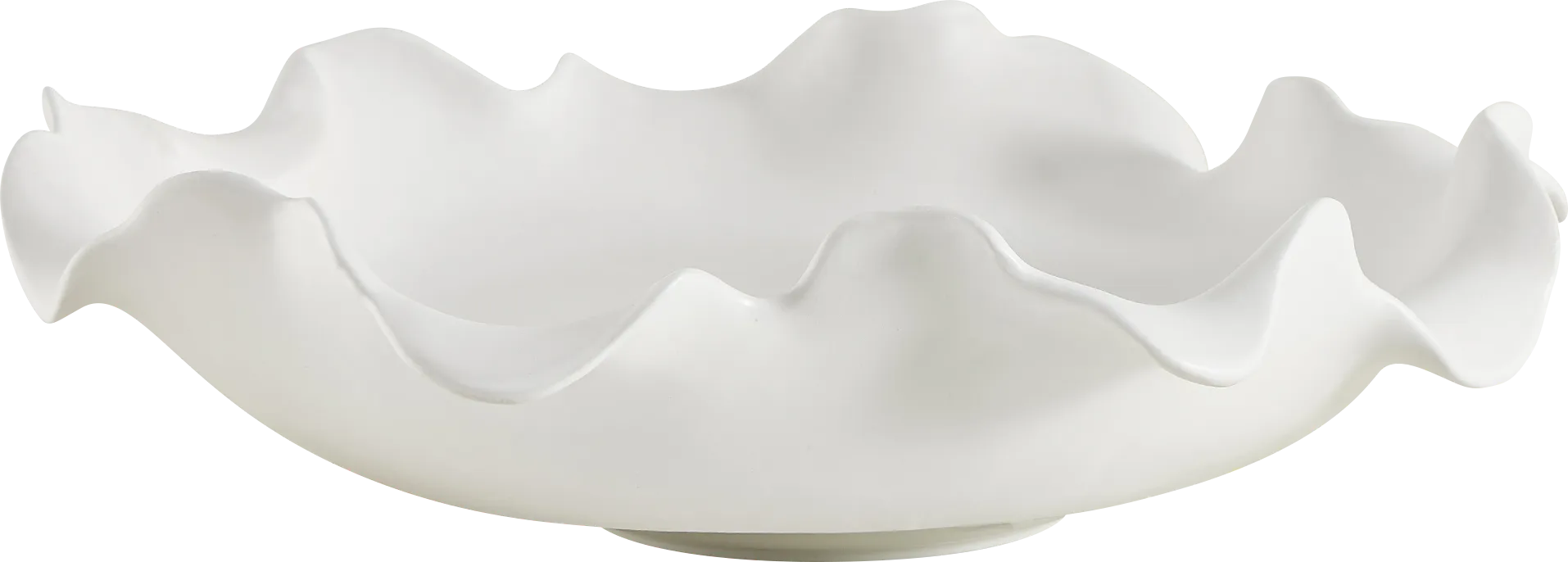Priscia White Outdoor Bowl