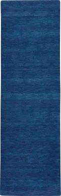 Takano Blue 2'6 x 8' Runner Rug