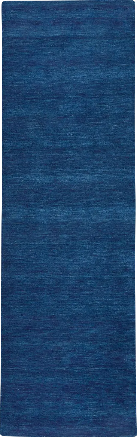 Takano Blue 2'6 x 8' Runner Rug - Image 1