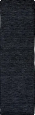 Takano Black 2'6 x 8' Runner Rug