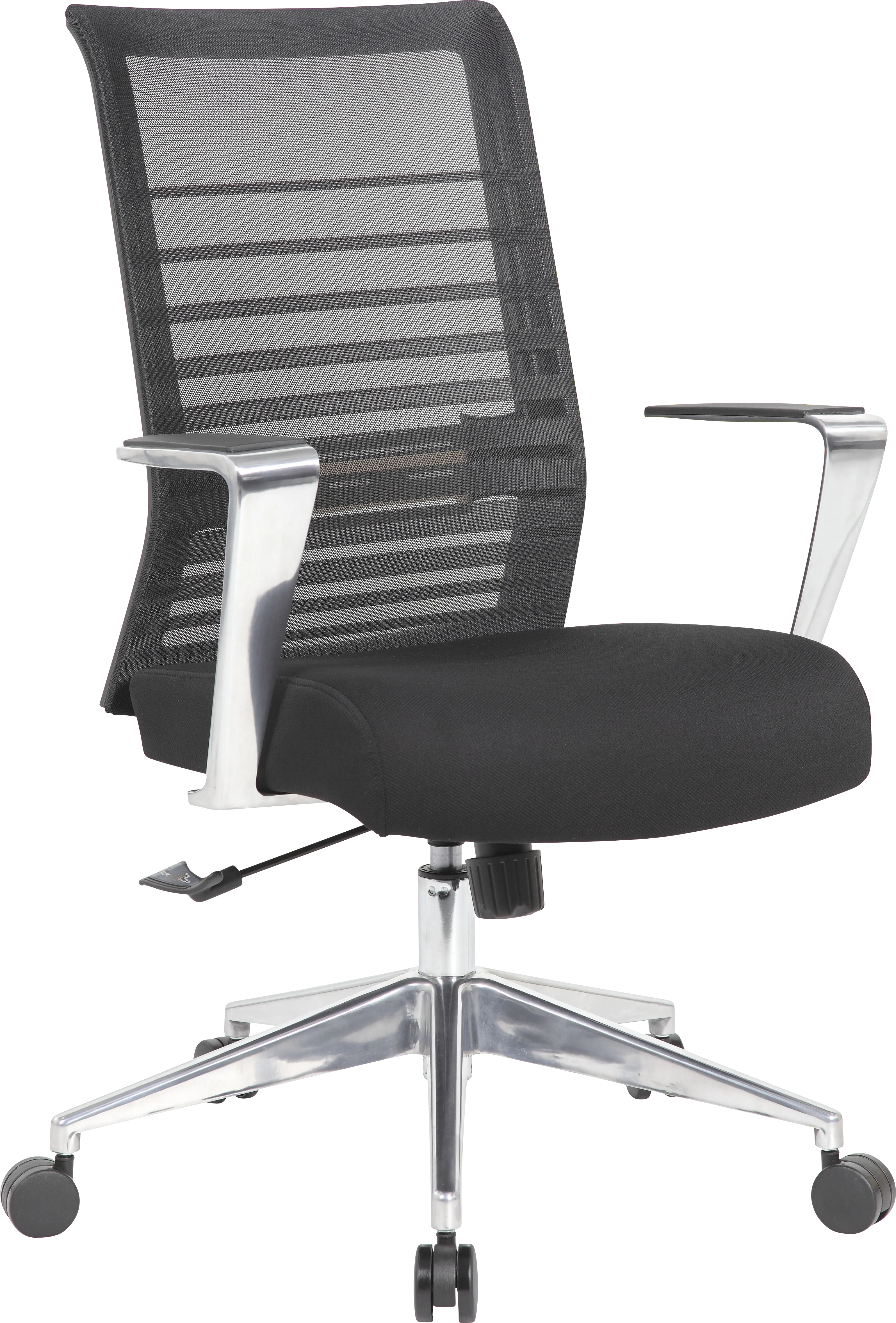 Baafi Black Desk Chair - Thumbnail - Image 1