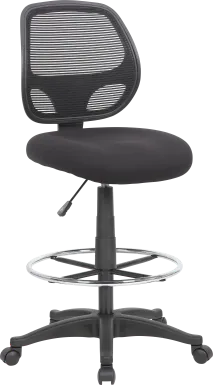 Guynemer Black Desk Stool