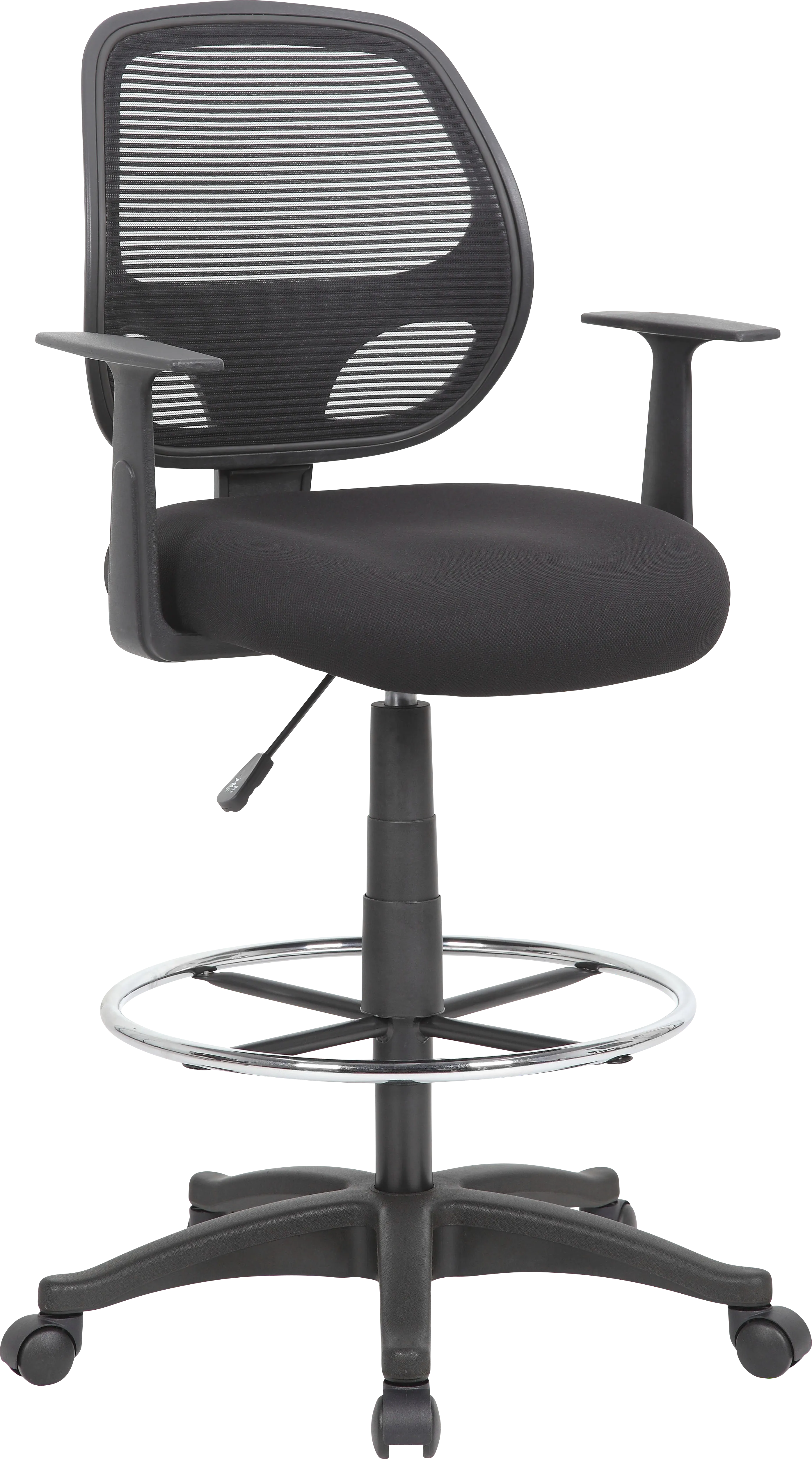 Lanndis Black Desk Stool - Thumbnail - Image 1