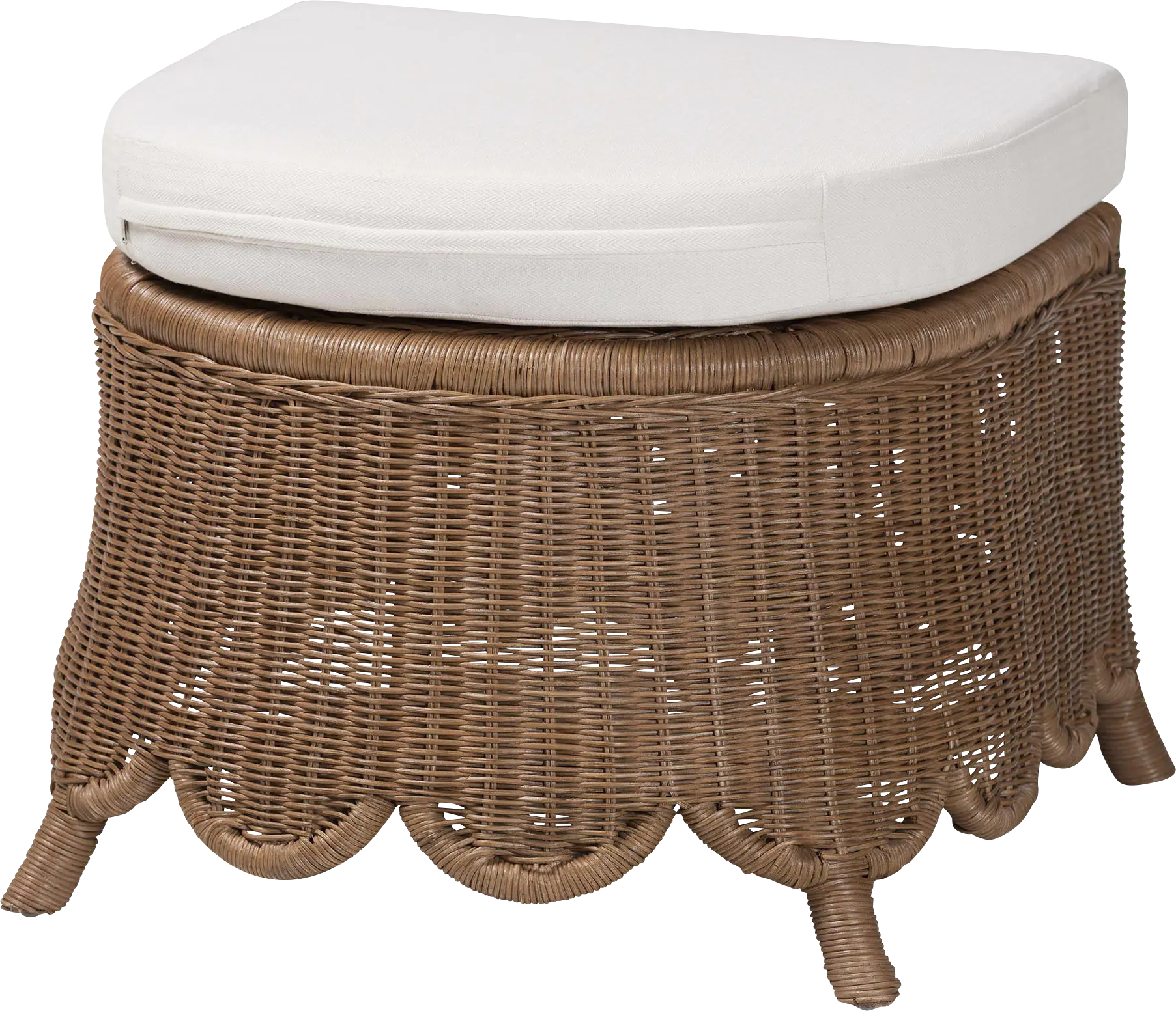 Hearthut Brown Ottoman