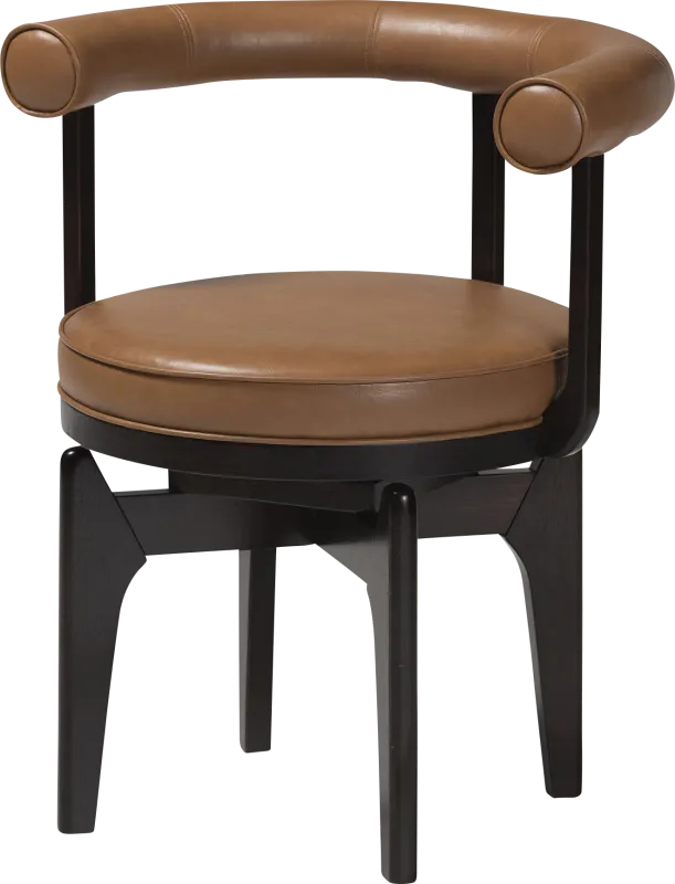 Boarcow Tan Arm Chair