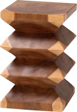 Wolftube Brown End Table