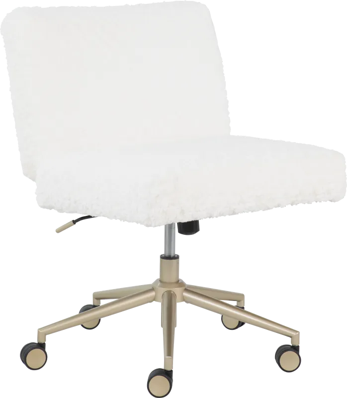 Kids Crisscross White Desk Chair