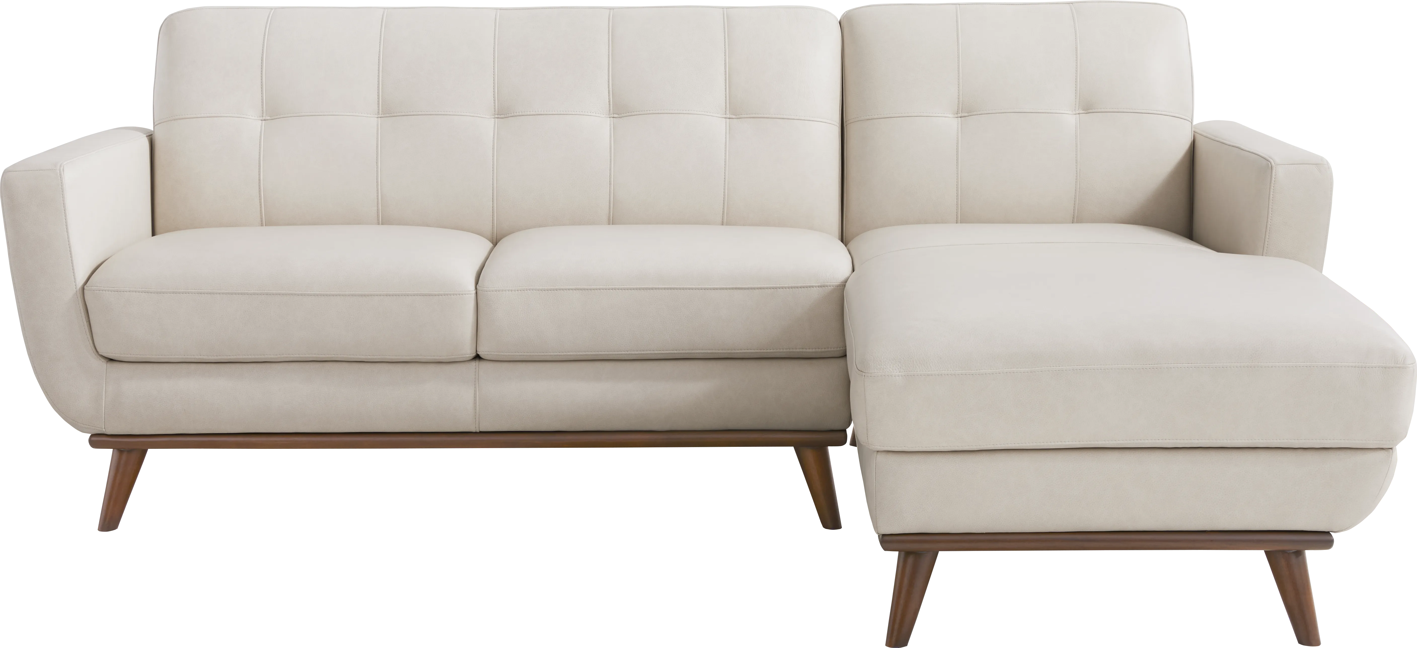 Greyson Ivory 5 Pc Leather Sectional Living Room - Thumbnail - Image 2