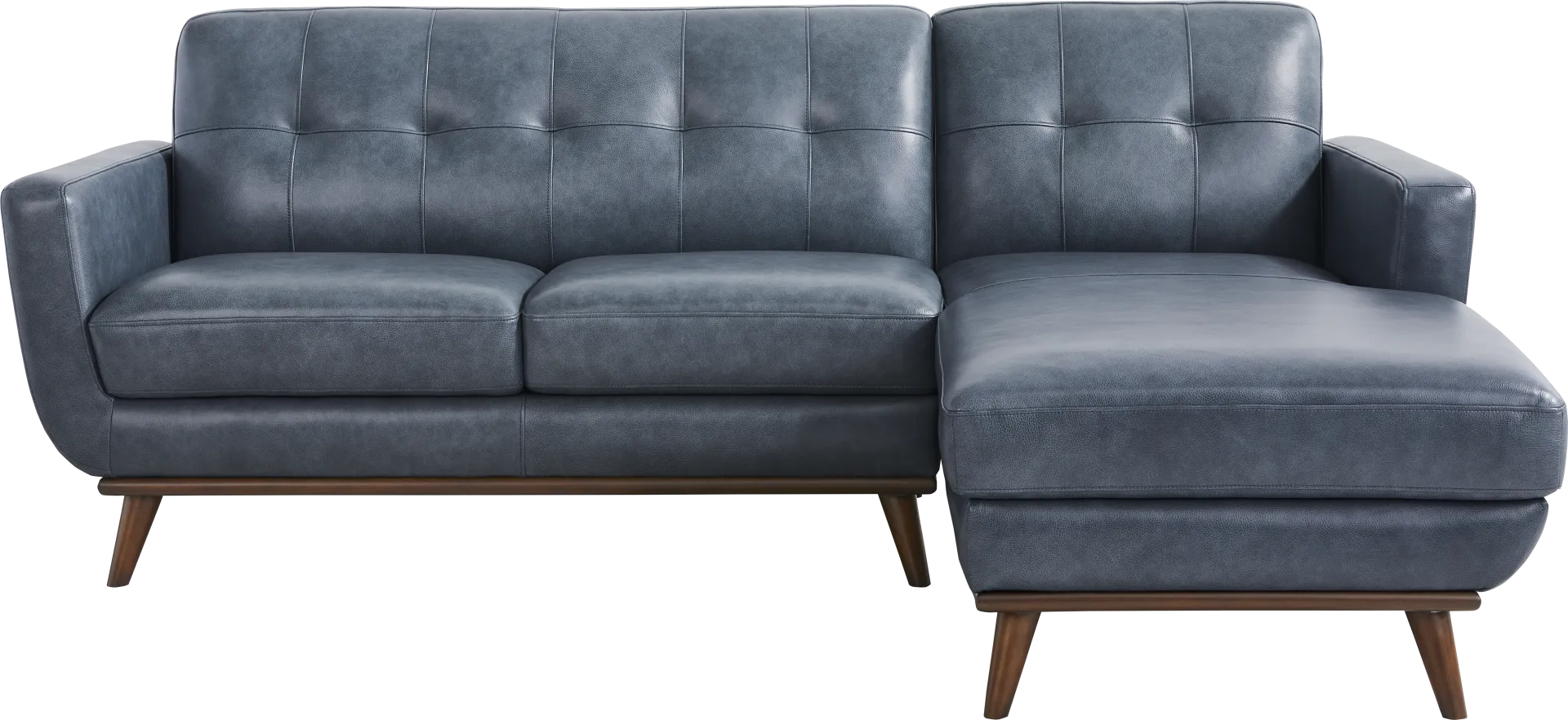 Greyson Blue 5 Pc Leather Sectional Living Room - Image 2