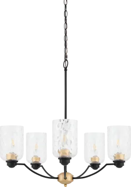 Cyclo Black Chandelier