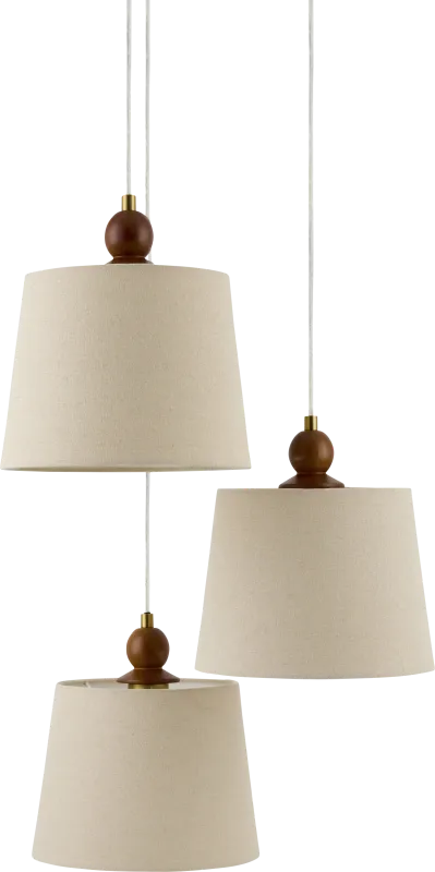 Woodren Circle Brown Chandelier