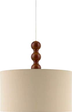 Woodren Circle Brown Pendant