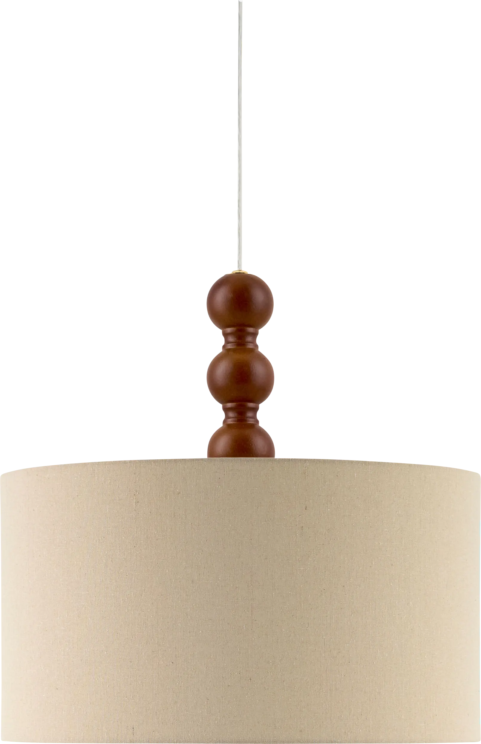Woodren Circle Brown Pendant