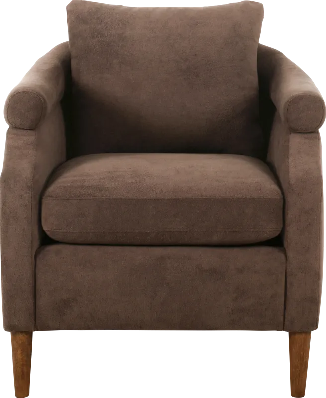 Yamina Brown Accent Chair