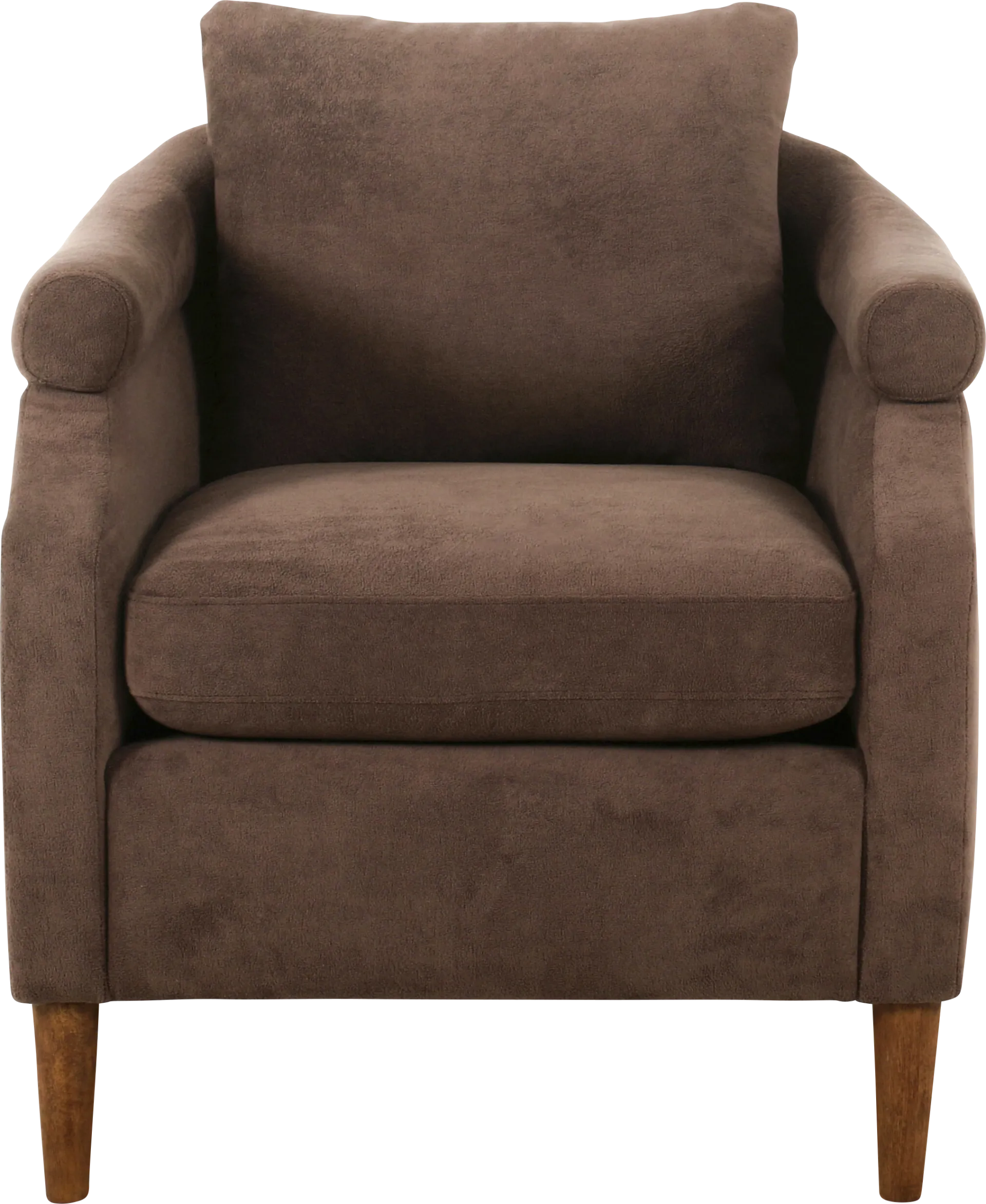 Yamina Brown Accent Chair - Image 1