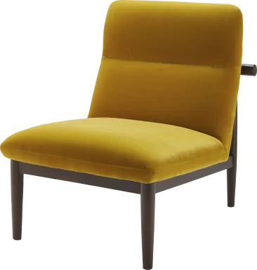 Asma Mustard Accent Chair