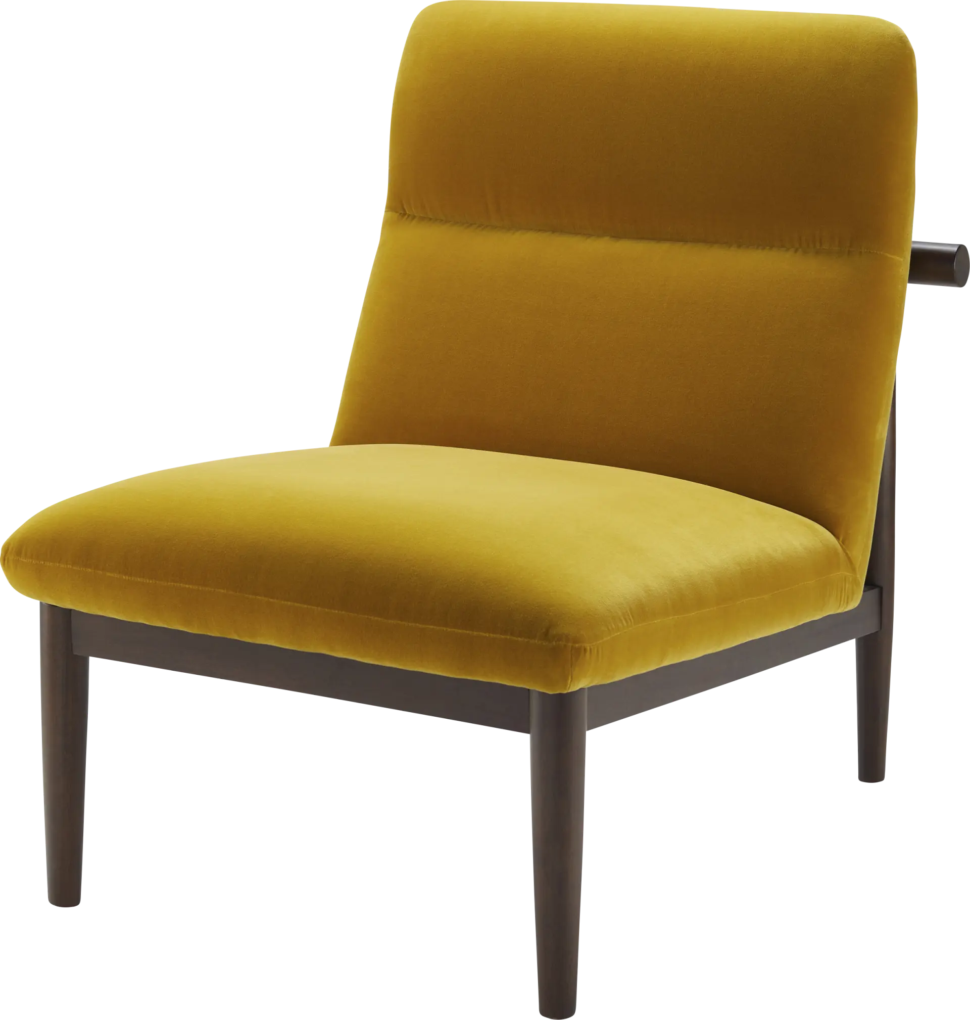 Asma Mustard Accent Chair