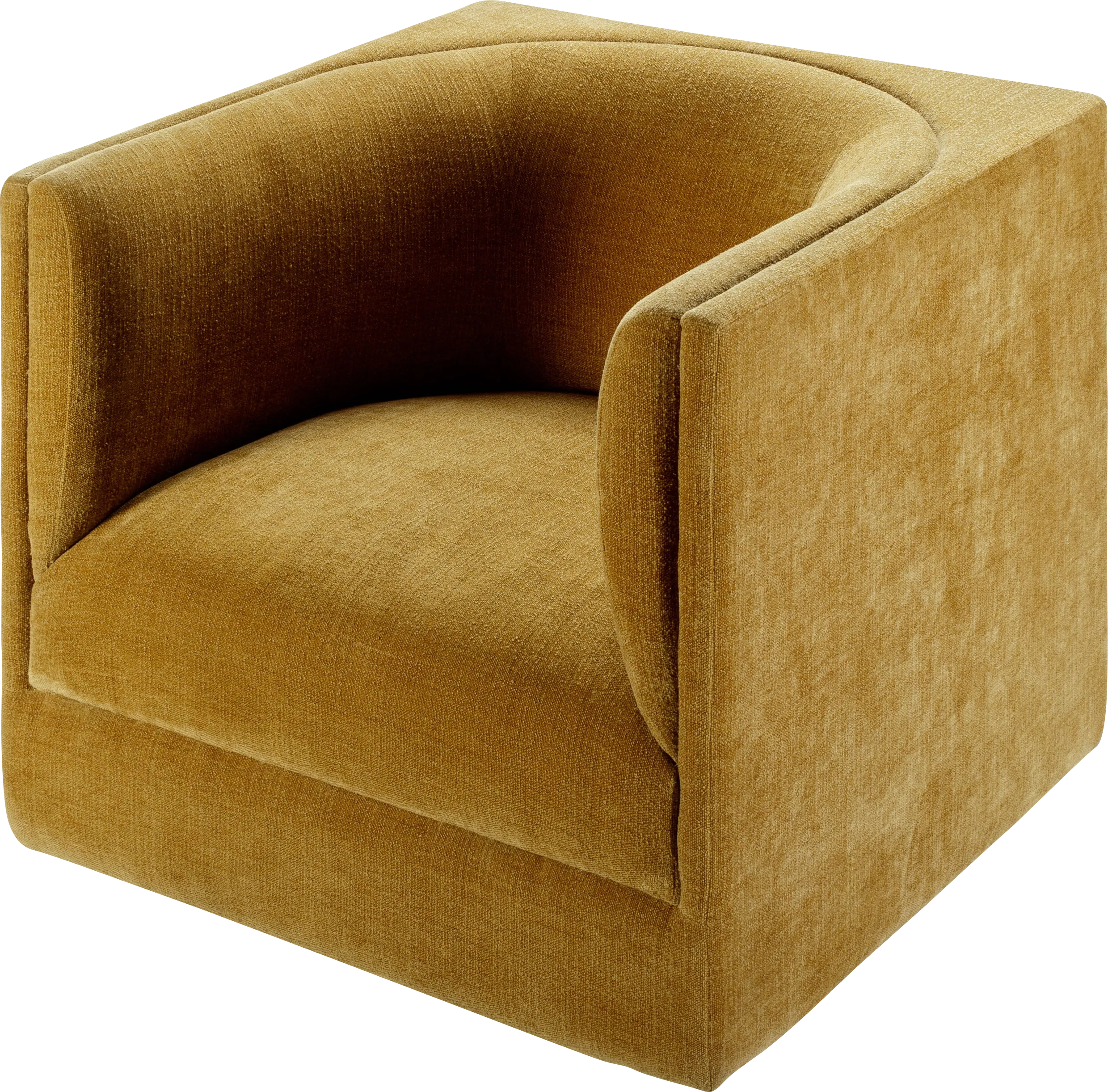 Nasala Mustard Swivel Accent Chair - Thumbnail - Image 1