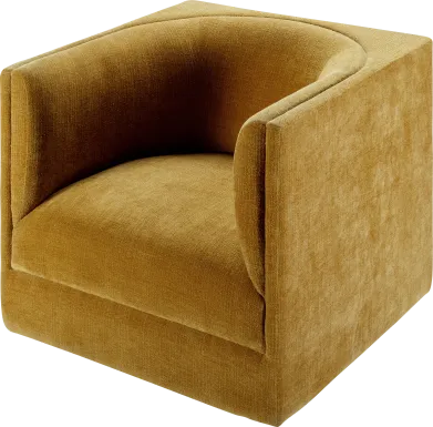 Nasala Mustard Swivel Accent Chair