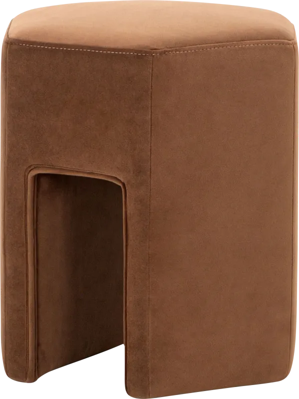 Azisa Brown Ottoman