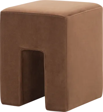 Hadria Brown Ottoman