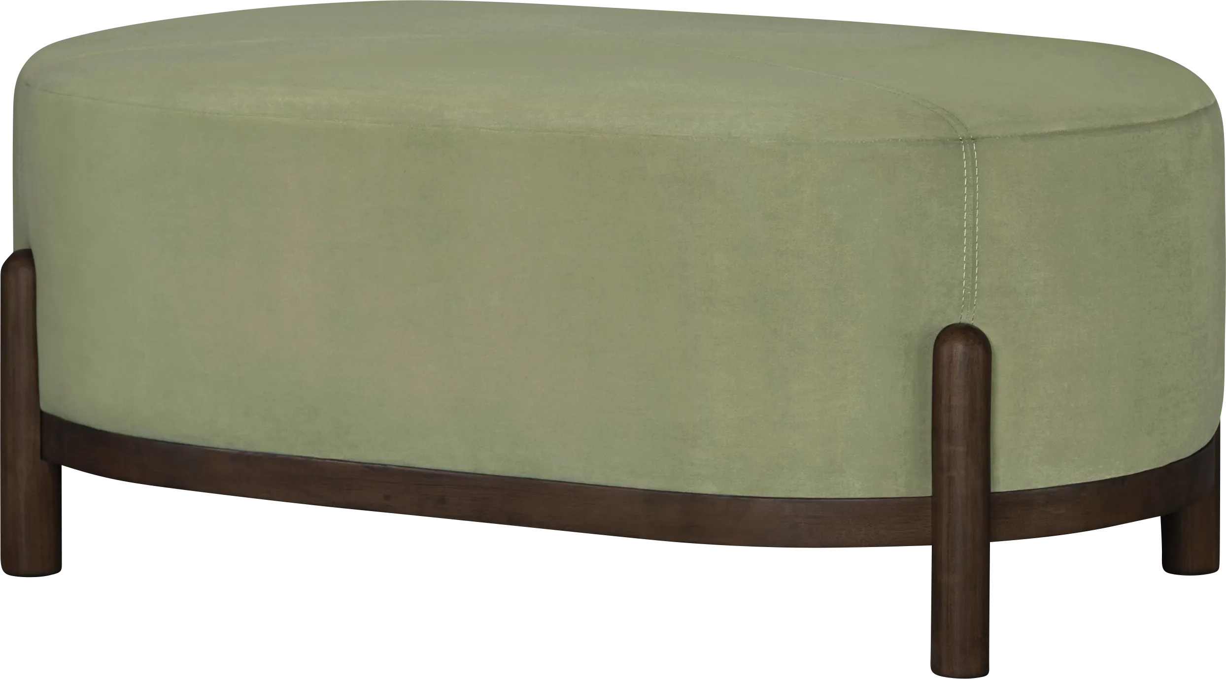 Syrus Green Ottoman - Thumbnail - Image 1