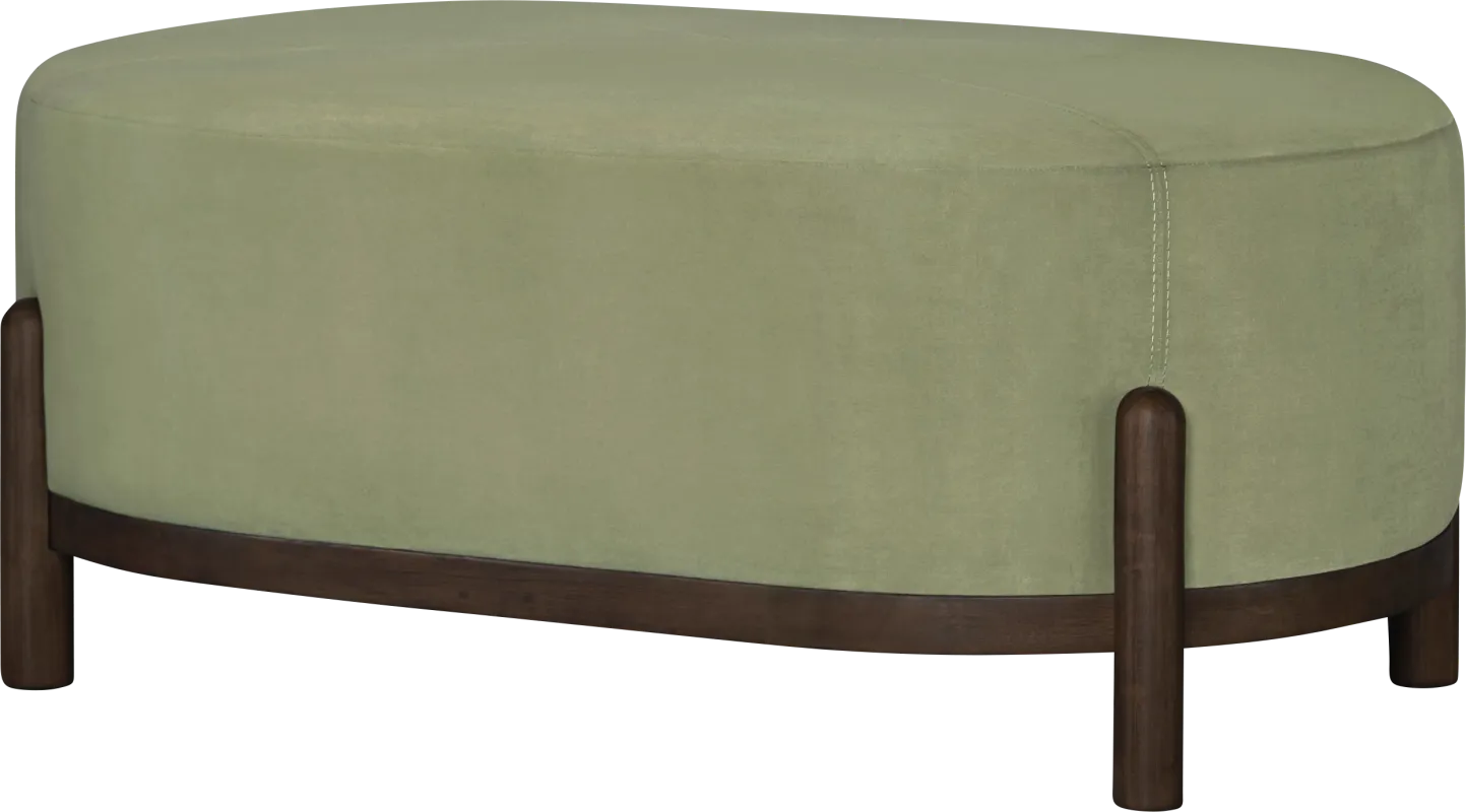 Syrus Green Ottoman