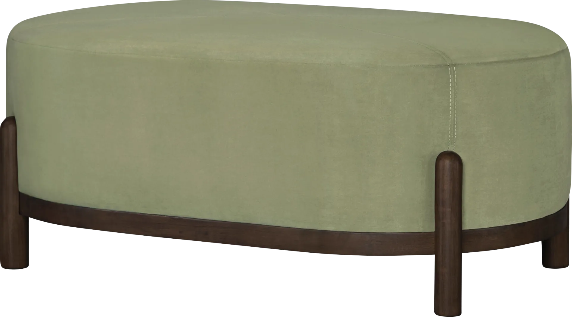 Syrus Green Ottoman - Image 1