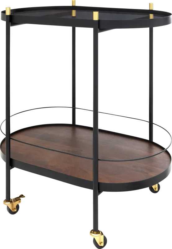 Briesco Black Bar Cart