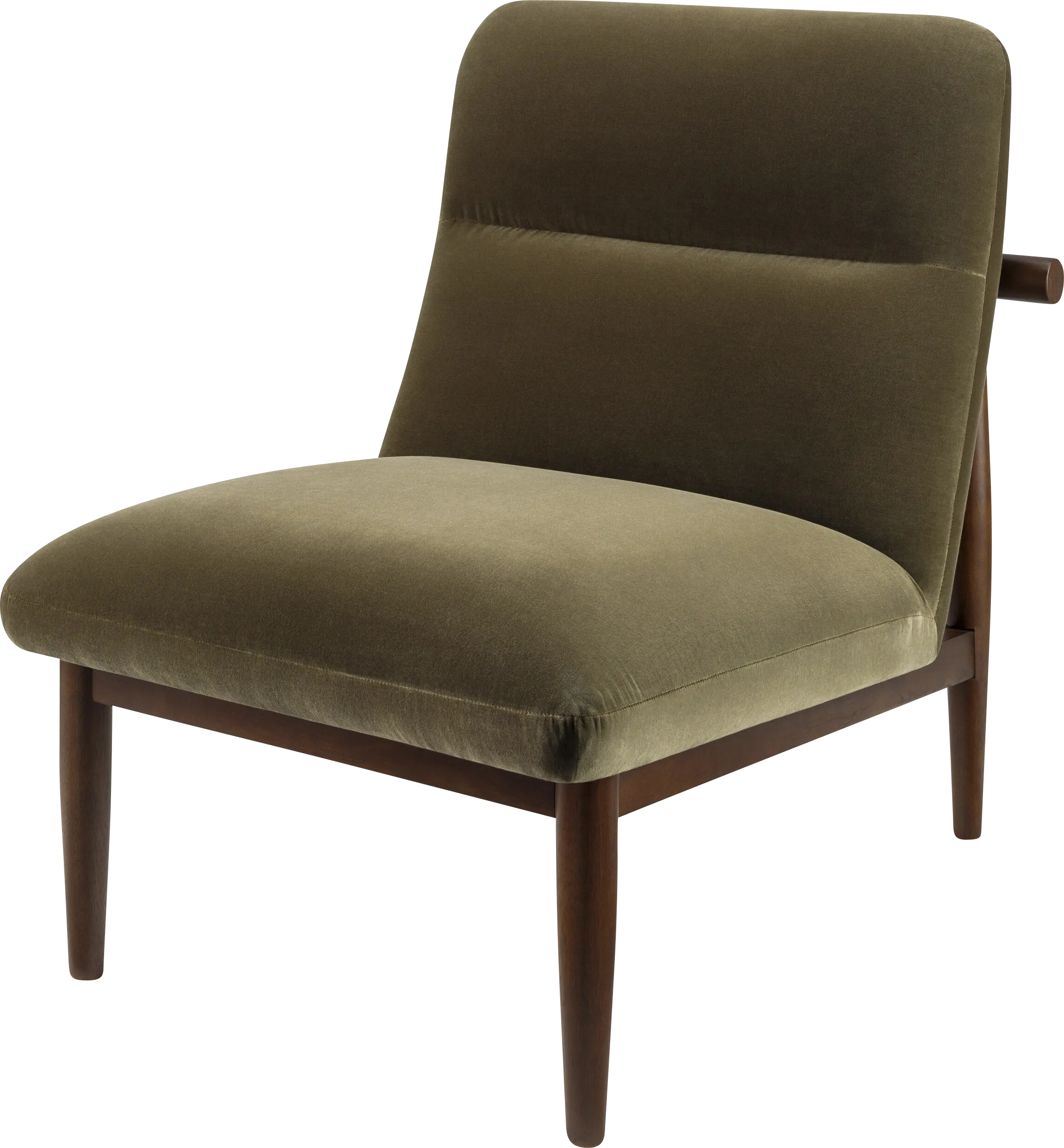 Asma Olive Accent Chair - Thumbnail - Image 1