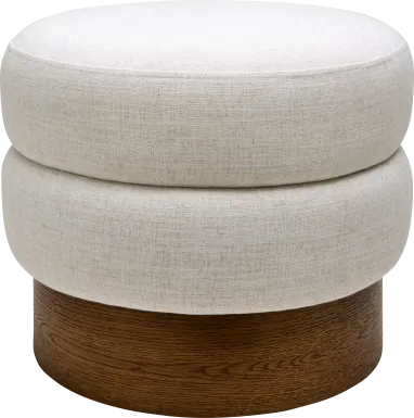 Rahu Beige Ottoman