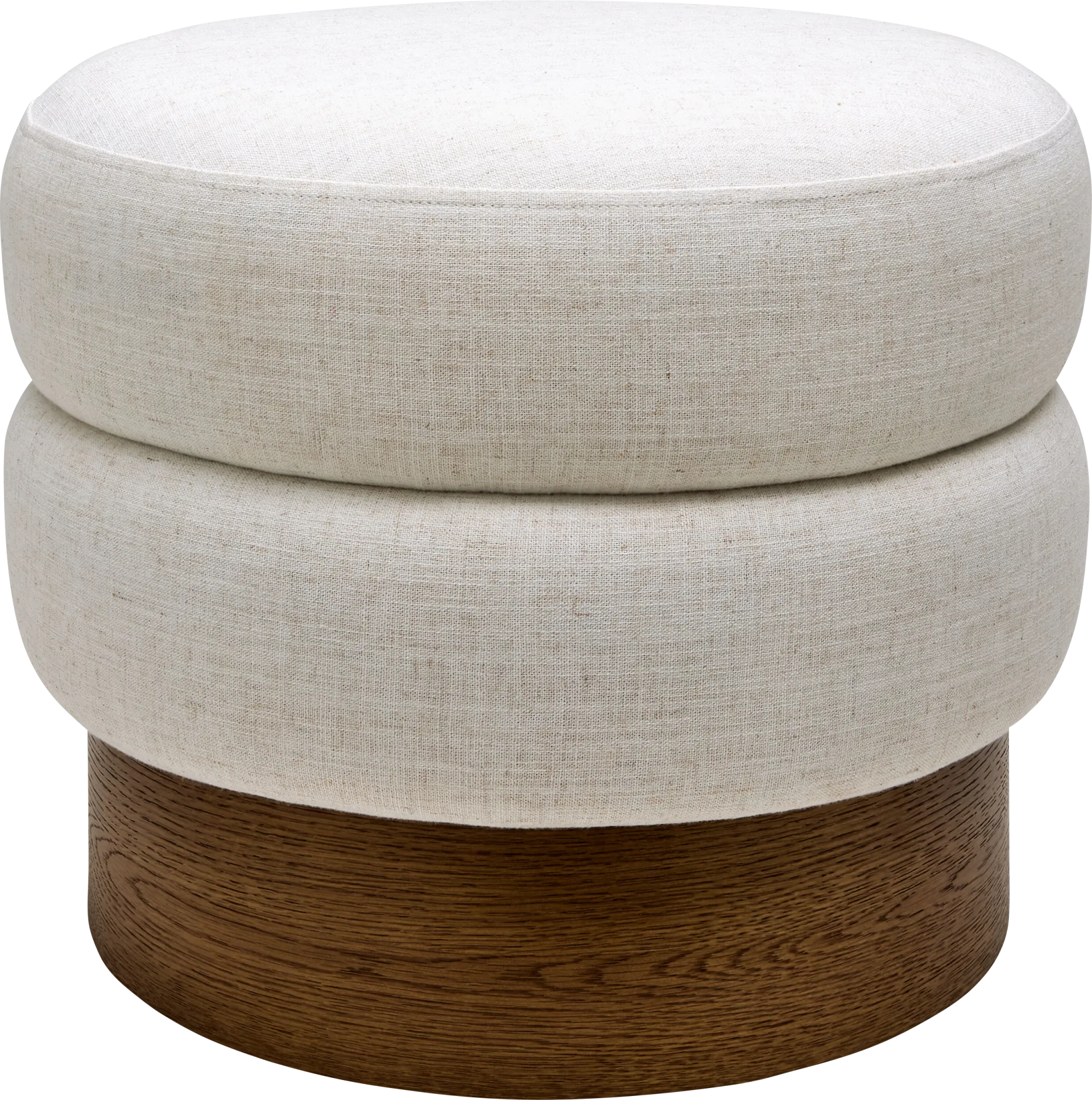 Rahu Beige Ottoman - Image 1