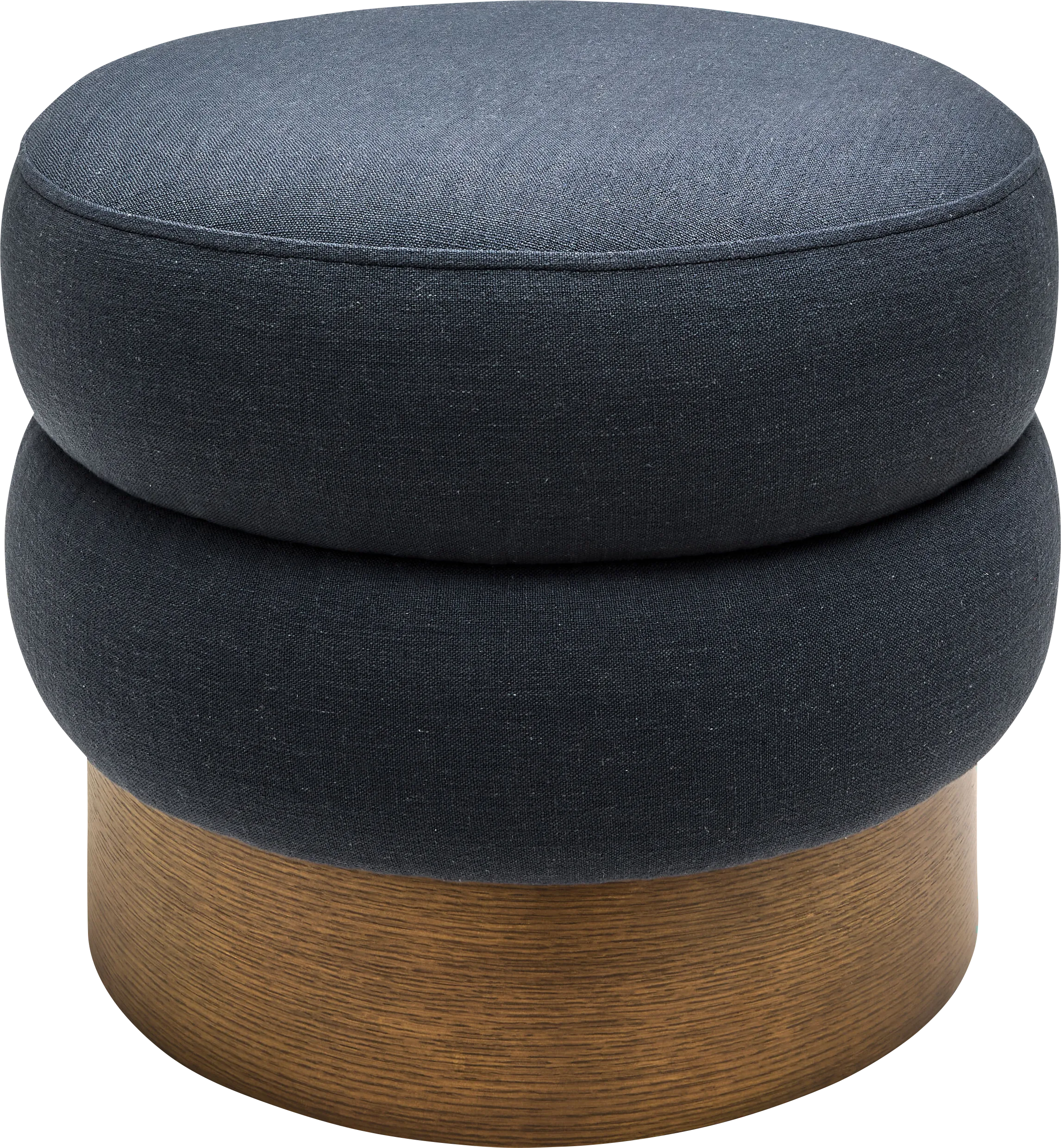 Rahu Dark Blue Ottoman - Thumbnail - Image 1