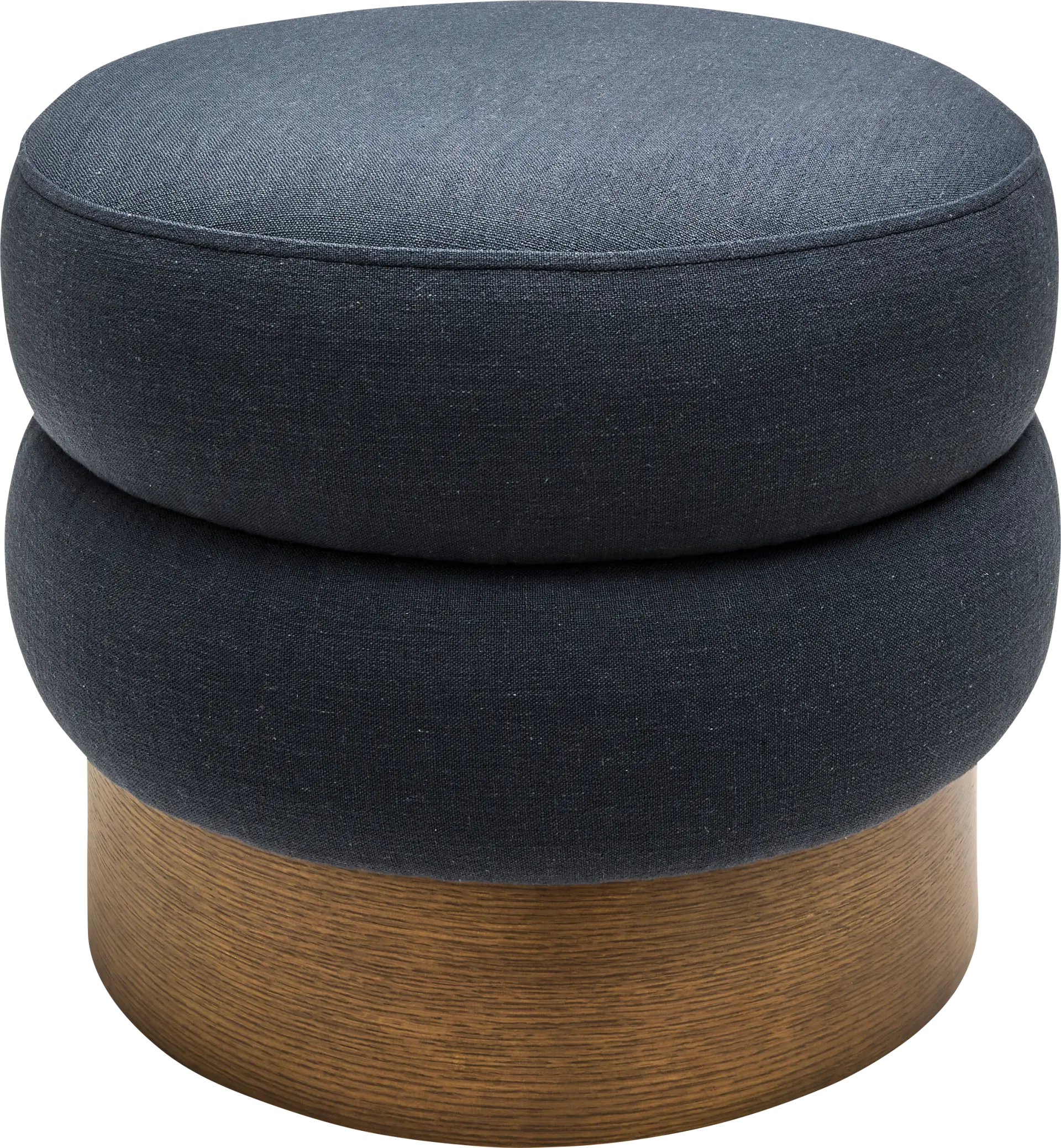 Rahu Dark Blue Ottoman
