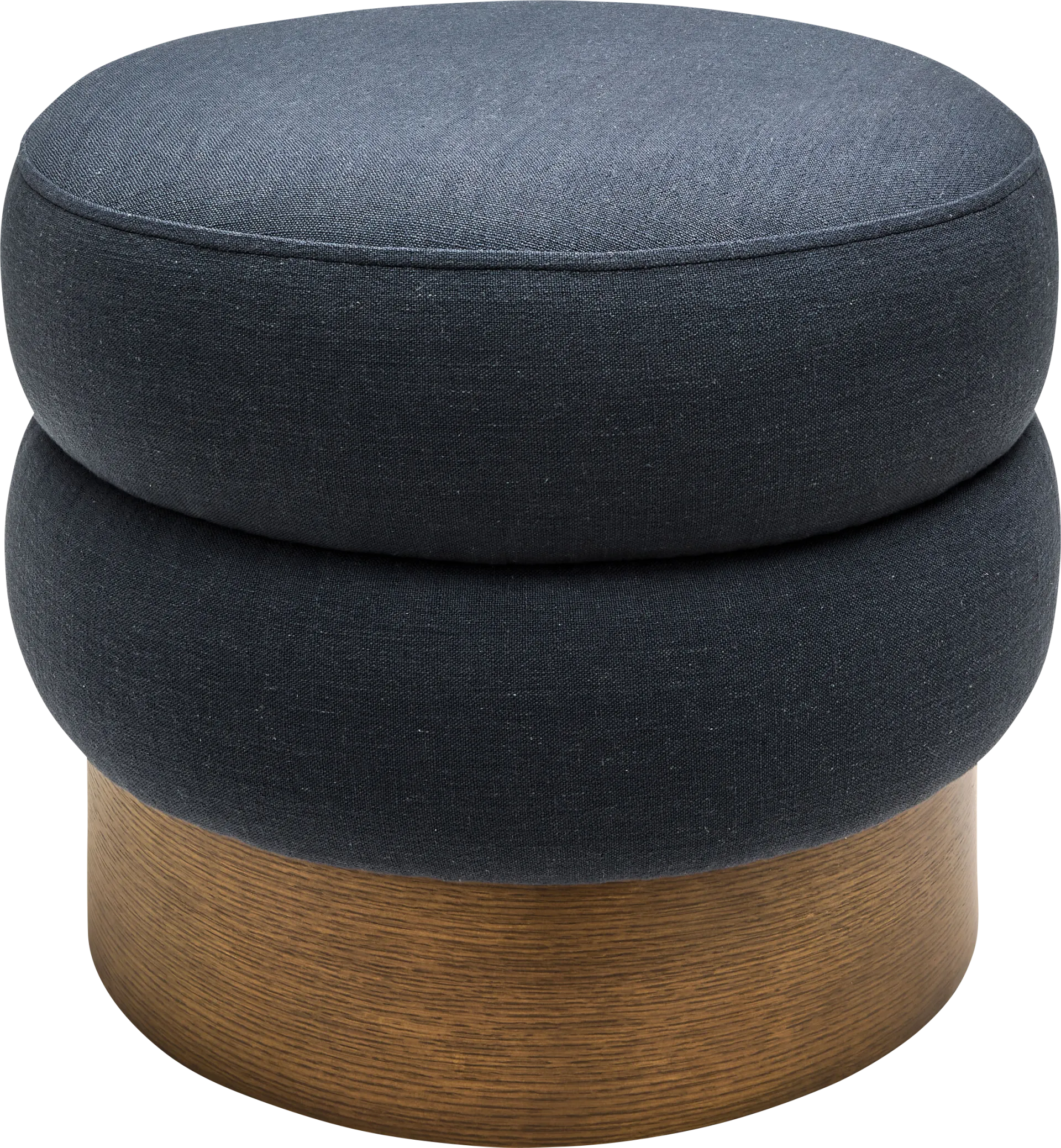 Rahu Dark Blue Ottoman - Image 1