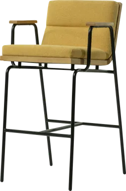 Heike Mustard Barstool