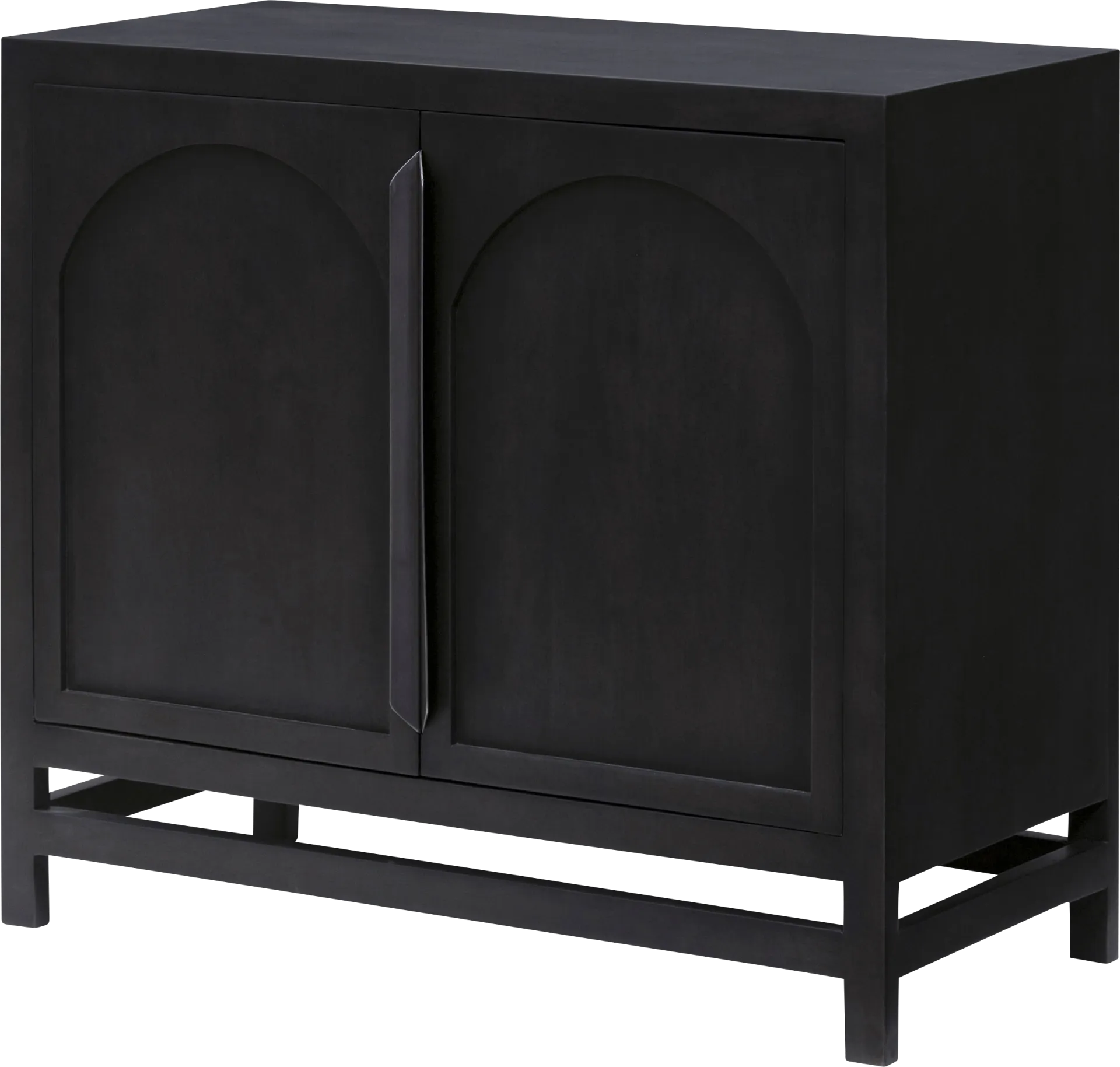 Ramiya Black Accent Cabinet - Image 1
