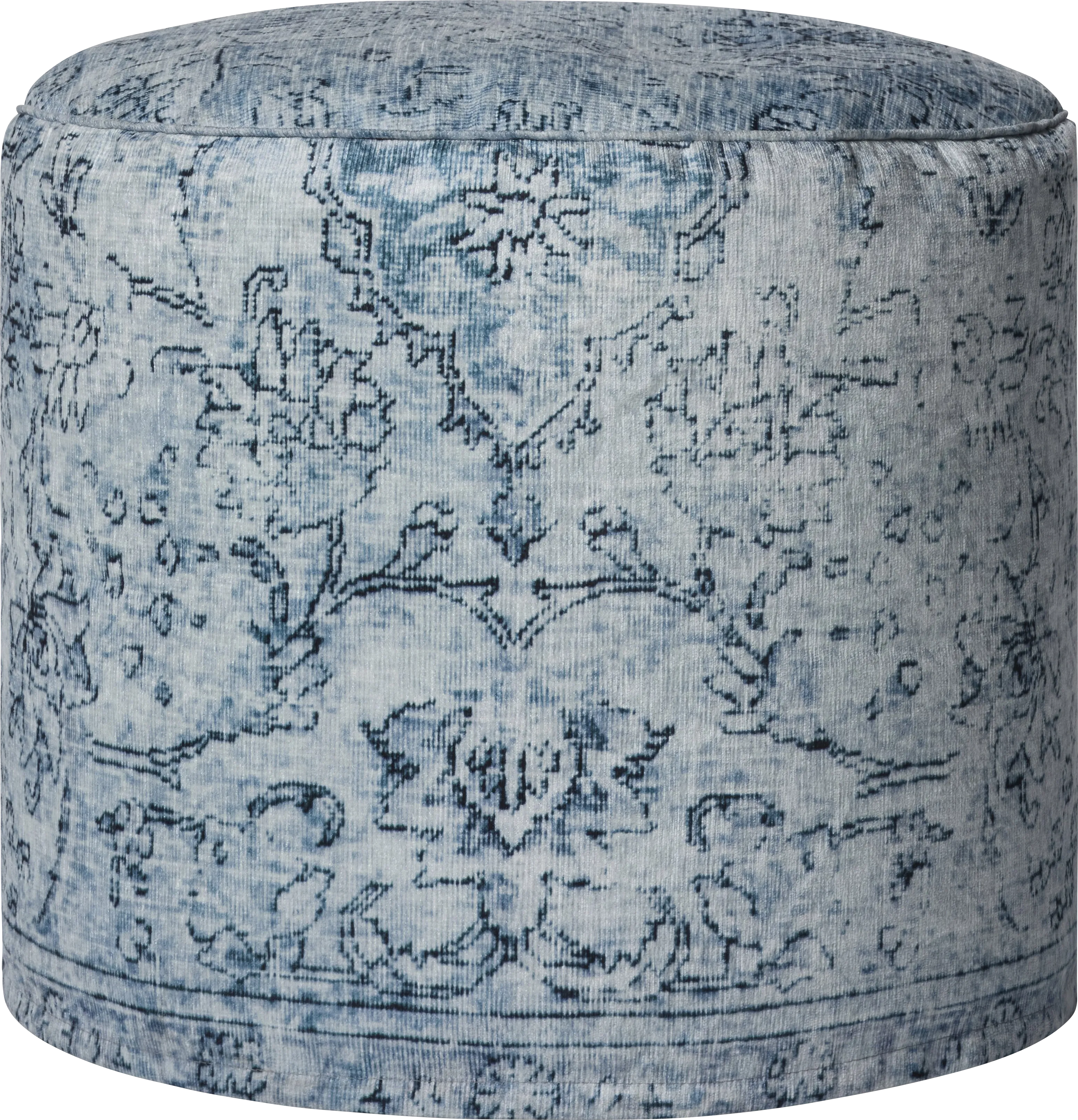 Naim Blue Pouf - Thumbnail - Image 1