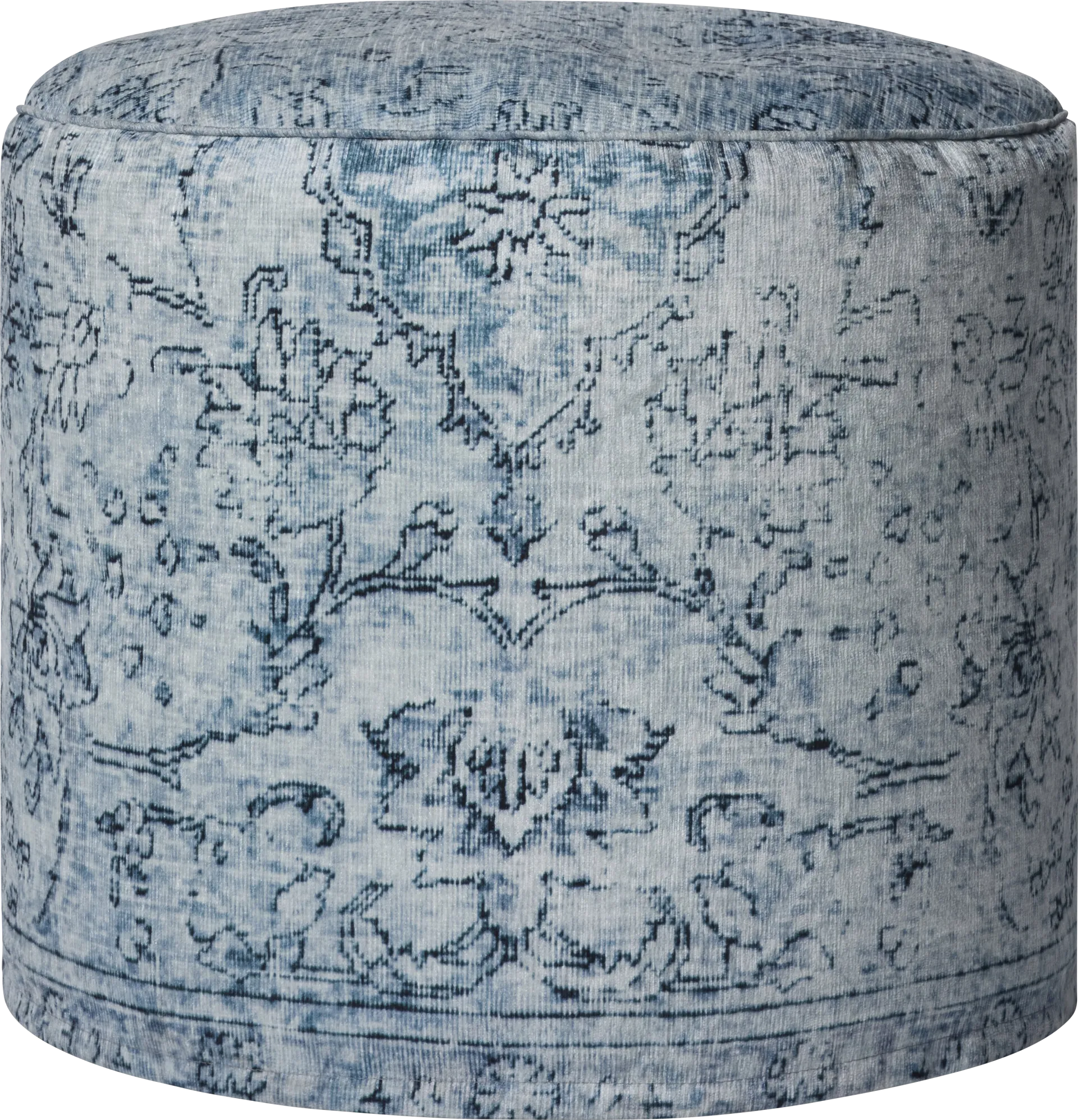 Naim Blue Pouf - Image 1